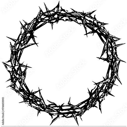 Crown of Illustrates Suffering in Religious Art