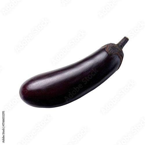 Wallpaper Mural A single elongated eggplant isolated on transparent background Torontodigital.ca
