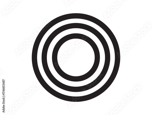 2D Circle Envelope Symbol Simple Illustration