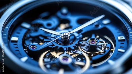 Wallpaper Mural Close-up of intricate watch mechanism Torontodigital.ca