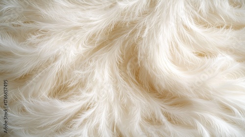 Close-up of soft, flowing white feathers