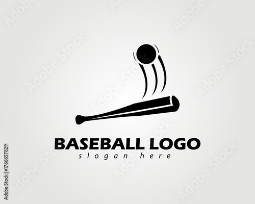 baseball vector logo design illustration for company logo