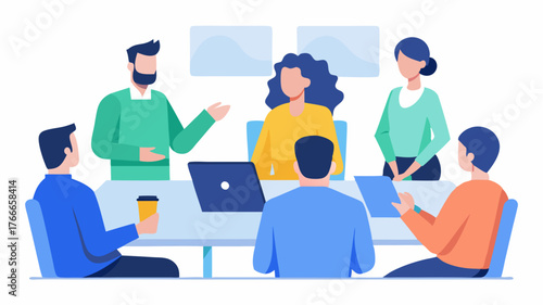 A postmortem meeting discussing lessons learned and future improvements after completing a project.