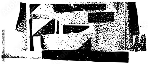 Abstract shapes compose dynamic texture in design