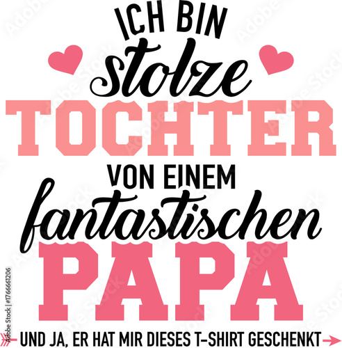 Stolze Tochter von einem fantastischen Papa