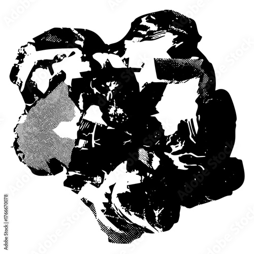 Abstract arrangement blooms in simplicity