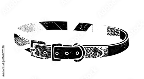 Leather belt fastening on apparel accessory