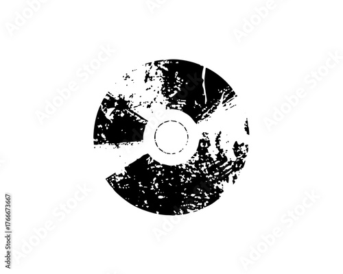 Compact disc scratches texture in digital