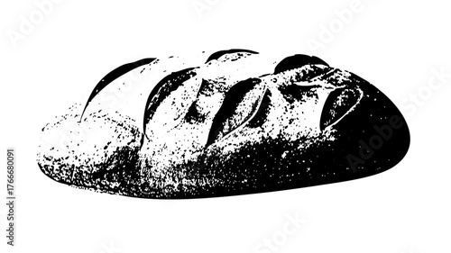 Loaf of bread texture in illustration