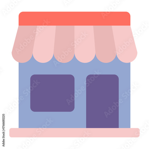 Small Shopfront Illustration with Awning