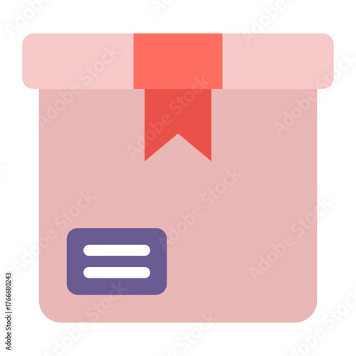 Gift Box with Red Ribbon