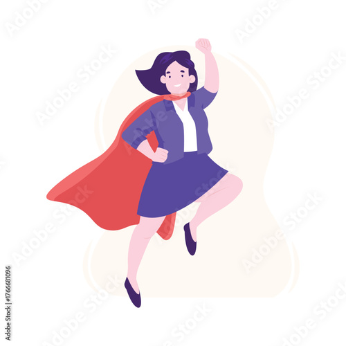 Superwoman Vector Illustration Which can easily edit or modify