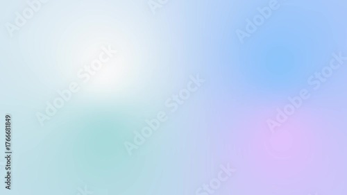 Seamless loop Abstract background with soft gradients of blue, green, and purple colors, creating a smooth and blurred effect.