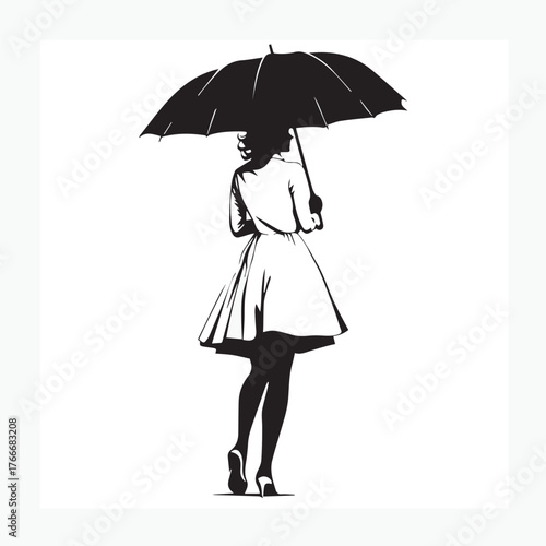 woman with umbrella