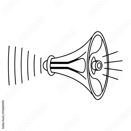 Megaphone Loudspeaker Sound Waves Icon