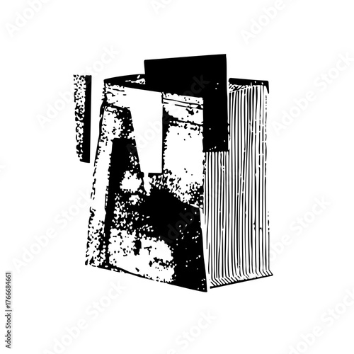 Abstract shapes interact dynamically in a modern composition