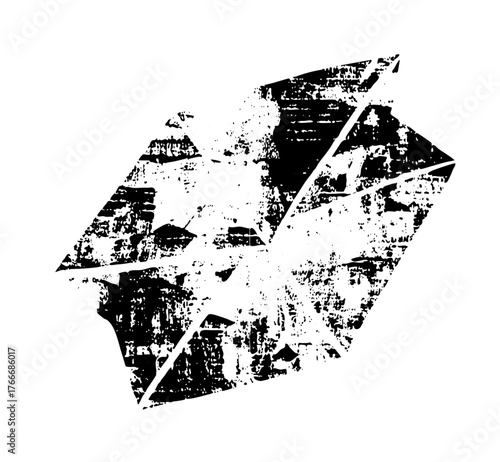 Broken glass shatters dramatically in a destructive scene