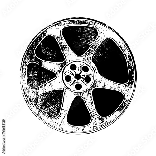 Film Reel Retro Aesthetic for Cinematic Production