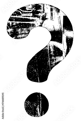 Question Mark Illustrates Uncertainty in Abstract Communication