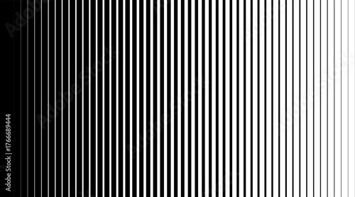 Abstract line pattern with stripe gradation fading from thick to thin. Soft background highlights gradient balance and halftone rhythm. Minimal patern texture for elegant geometric wallpaper design.