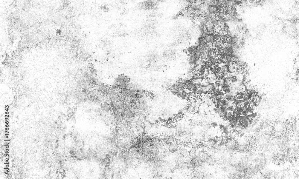 Obraz premium Abstract grunge texture with distressed concrete surface, weathered plaster, and mottled patterns, creating a rough, aged, and monochromatic backdrop for design isolated on transparent background