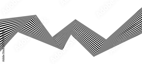 Abstract black and white stripes