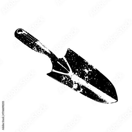 Gardening Tool Digs in Soil