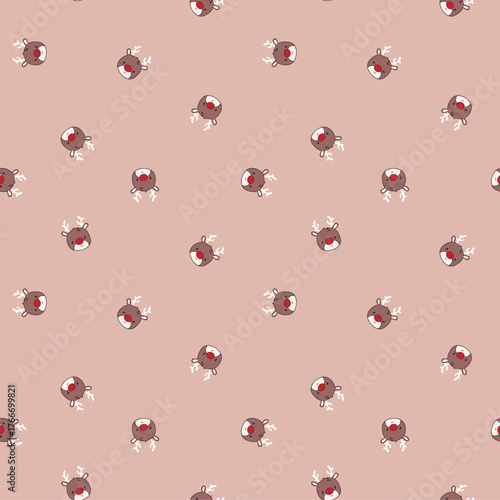 cute reindeer seamless pattern