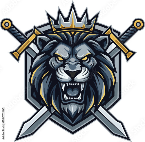 cool lion gaming logo
lion theme gaming logo fore e-sports