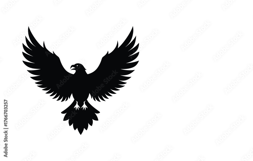 Obraz premium Eagle Flying Vector Artwork