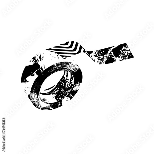 Tire tracks reveal movement terrain