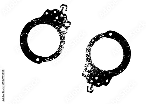 Handcuffs Display Security in Law Enforcement