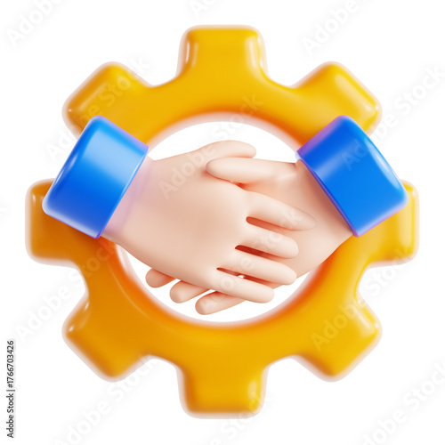 Customer Relationship Management 3D Icon