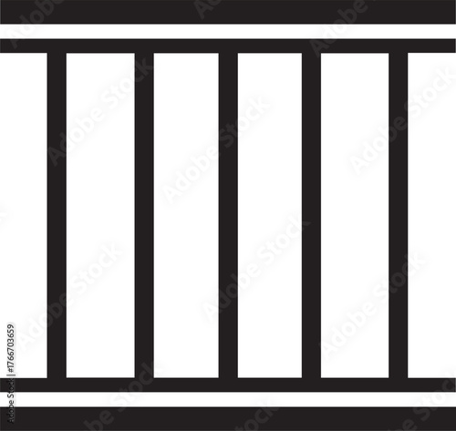 Black and White Abstract Vertical Bars vector illustration