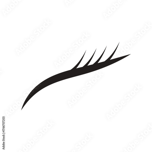 eyelash  logo icon illustration flat