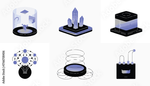 Vector icon set collection of water and sea travel symbols for web design