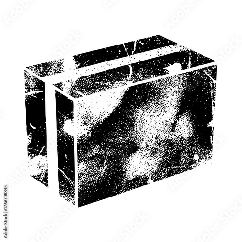 Suitcase travel context in a vintage style