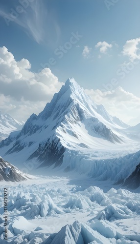 Wallpaper Mural The image of the glaciers and ice caps Torontodigital.ca