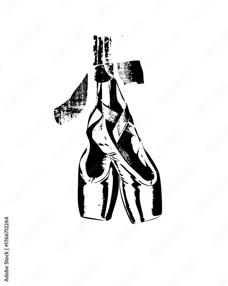 Obraz premium Figures Embrace Affectionately in a Modern Illustration