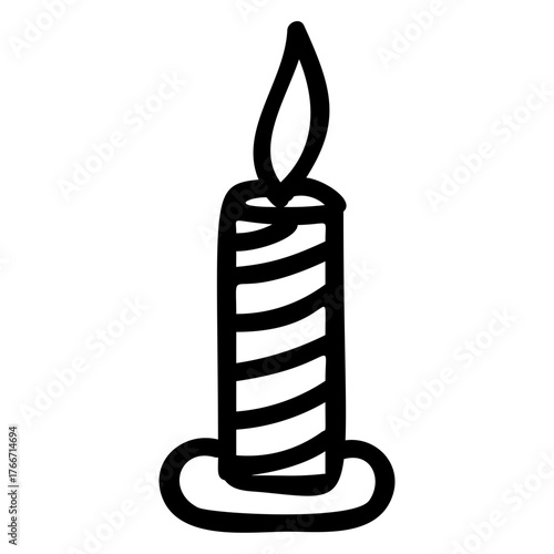 candle doodle
