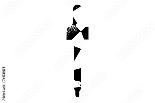 Broken vase spills fragments in still life