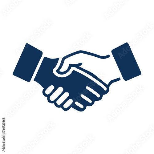 Hand shake logo icon transparent png. shaking hands in silhouette and outline styles. vector set
