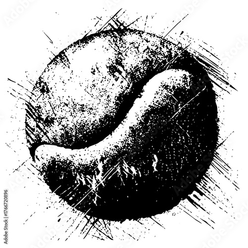 Coffee Bean Illustrates Texture in Design