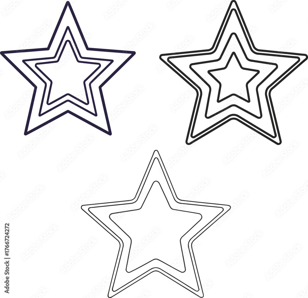 Obraz premium A simple clean star icon design presented as a silhouette isolated on a white background perfect for digital interfaces and graphic design projects isolated on white background