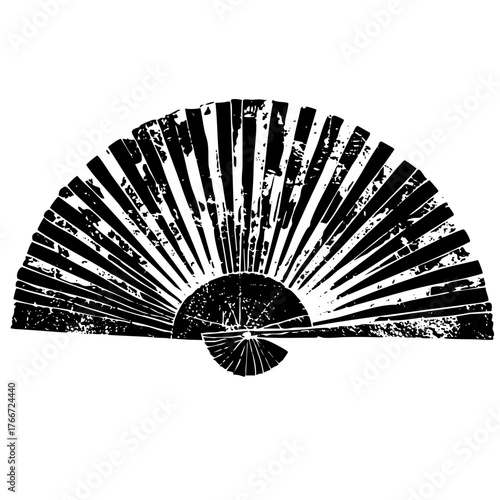 Hand Fan Opens Elegantly Decorative
