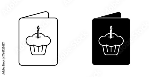 card icon with cake 