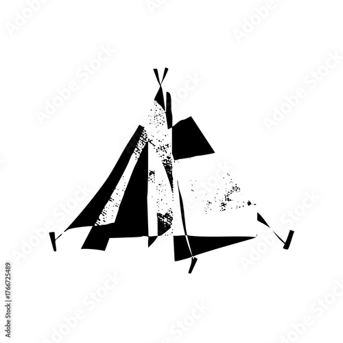 Teepee Illustrates Tradition in Plains Landscape