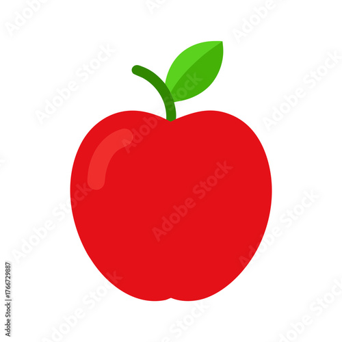 red apple vector illustration