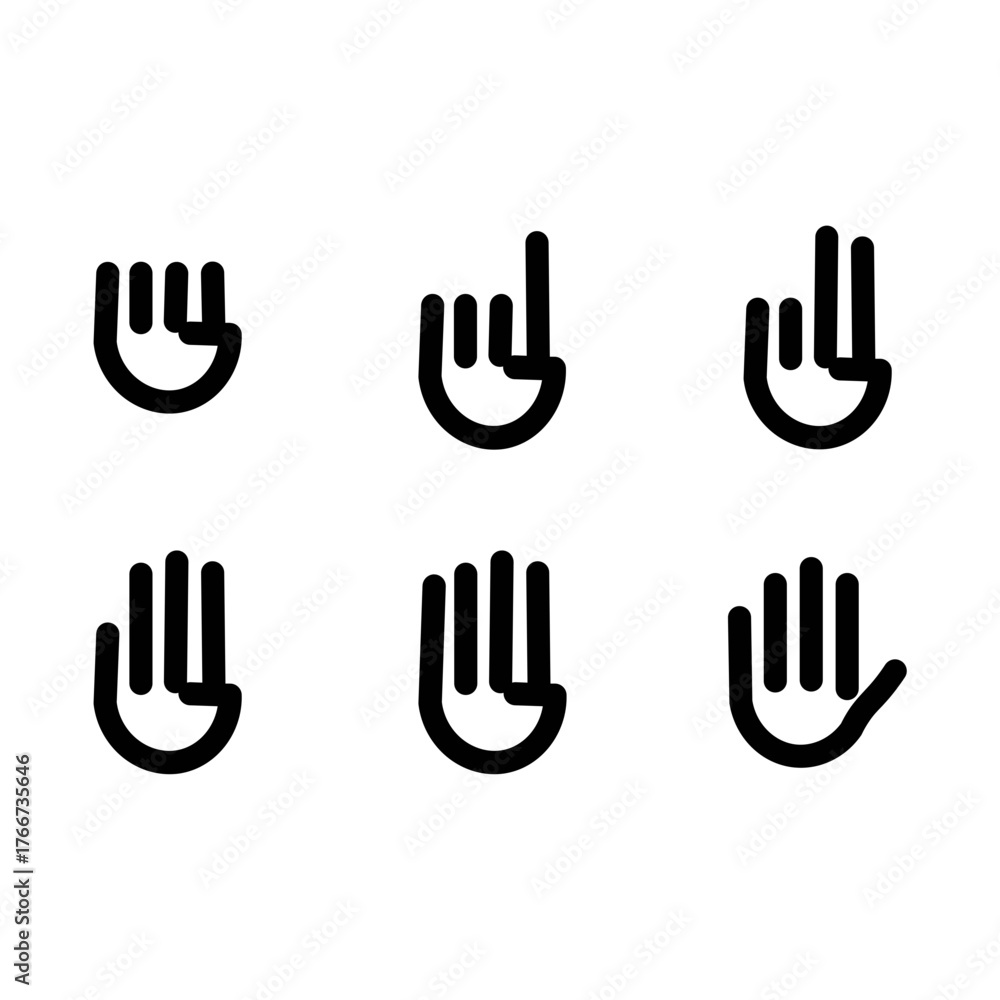 Obraz premium Hand, icon