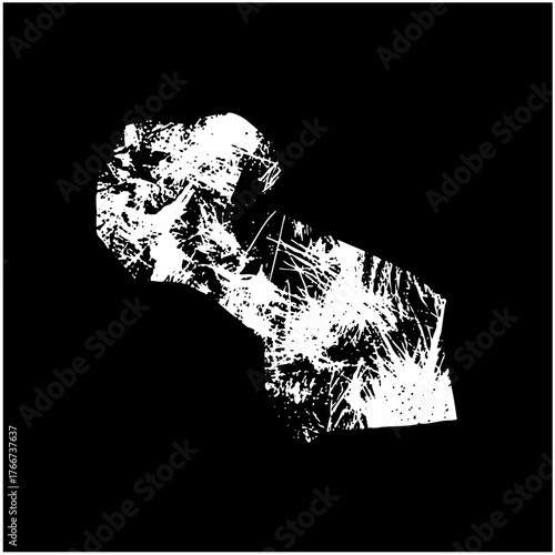 Abstract face explores texture in illustration